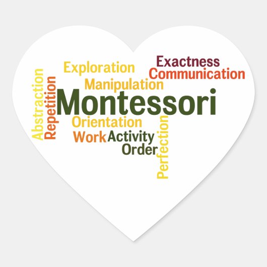 Sticker Cœur Tendances humaines Word Art Version 1 (Devant)