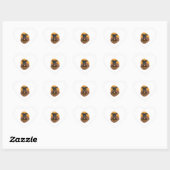 Sticker Cœur Terrier Patterdale (Feuille)