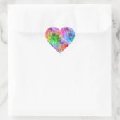Sticker Cœur Texture chromée (Sac)