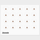 Sticker Cœur Texture de citrouille rétro gravée Halloween épouv (Feuille)