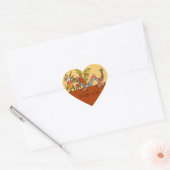 Sticker Cœur Thare Be Dragons (Enveloppe)