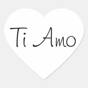 Sticker Cœur Ti Amo/I Love You