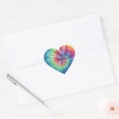 Sticker Cœur Tie Dye One (Enveloppe)
