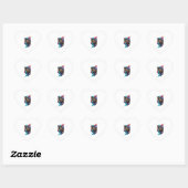 Sticker Cœur Tortue (Feuille)