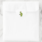 Sticker Cœur Tortue en photographe avec caméra (Sac)