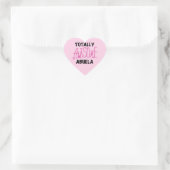 Sticker Cœur Totalement génial Abuela Pink Tshirts et GIfts (Sac)