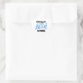 Sticker Cœur Totalement génial Nonnie Blue Text Tshirts et cade (Sac)