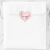 Sticker Cœur Toujours Amour Rose (Sac)