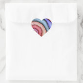 Sticker Cœur Tourbillon d'aquarelle (Sac)