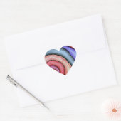 Sticker Cœur Tourbillon d'aquarelle (Enveloppe)