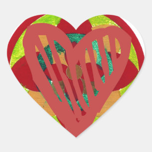 Sticker Cœur Tous les coeurs rentrent à la maison pour l'art Va