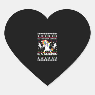 Sticker Cœur Tout Ce Que Je Veux Pour Noël Est Un T-Shirt Unico
