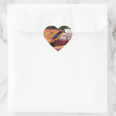 Sticker Cœur Train Maroon (Sac)