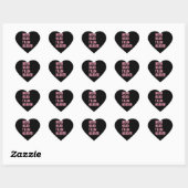 Sticker Cœur Travail Forme Forte Fitness Citation Motivationnel (Feuille)