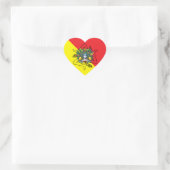 Sticker Cœur Trinacria sicilienne (Sac)