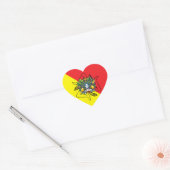 Sticker Cœur Trinacria sicilienne (Enveloppe)