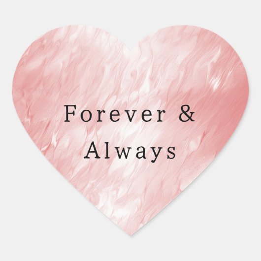 Sticker Cœur Trucs de peinture rose pâle (Devant)