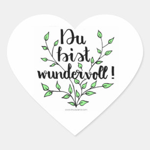 Sticker Cœur Tu es magnifique