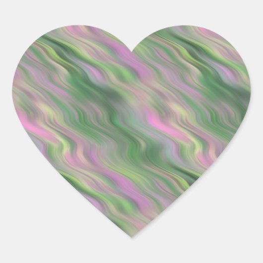 Sticker Cœur Tulipe rose Vide Texture (Devant)