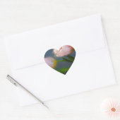 Sticker Cœur Tulipes 3 (Enveloppe)