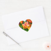 Sticker Cœur Tulipes Enchanter 17 (Enveloppe)
