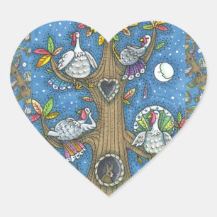 STICKER CŒUR TURQUIE ARBRE, GRÂCE À DES GOBBERS AMUSANTS QUI SE