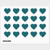 Sticker Coeur Turquoise foncé (Feuille)