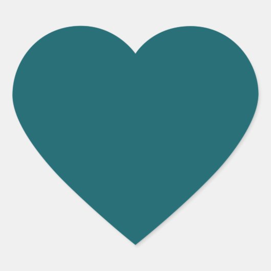 Sticker Coeur Turquoise foncé (Devant)
