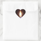 Sticker Cœur Twin flamme coeur Saint Valentin (Sac)