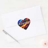 Sticker Cœur Tzigane en Faux-Diamond Bling (Enveloppe)