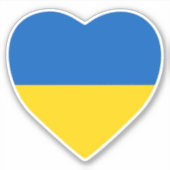 Sticker Coeur Ukraine (Devant)