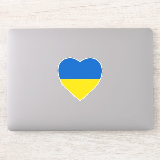 Sticker Coeur Ukraine (Ordinateur)