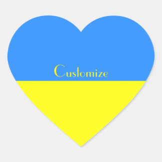 Sticker Cœur Ukraine Drapeau Bleu Coeur Jaune Thunder_Cove