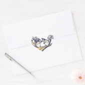 Sticker Cœur Un Mariage d'écureuils (Enveloppe)