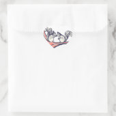 Sticker Cœur Un Mariage d'écureuils (Sac)