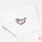 Sticker Cœur Un Mariage d'écureuils (Enveloppe)