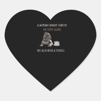 Sticker Cœur une femme ne peut survivre