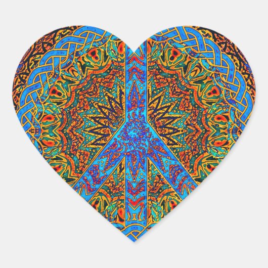 Sticker Cœur Une vie paisible (Devant)