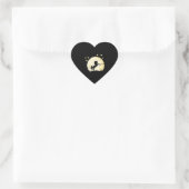 Sticker Cœur Unicorne Devant La Lune (Sac)