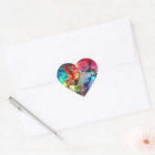 Sticker Cœur Univers (Enveloppe)