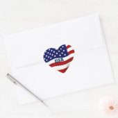 Sticker Cœur USA - Avec amour_ (Enveloppe)