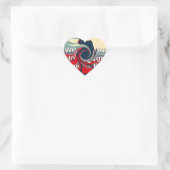 Sticker Cœur USA Change : Un design uni plus fort (Sac)