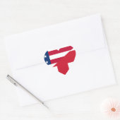 Sticker Cœur usa uk (Enveloppe)
