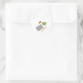 Sticker Cœur Ustensiles de cuisine (Sac)