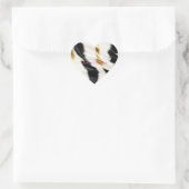 Sticker Cœur Vache blanche noire (Sac)