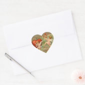 Sticker Cœur Valentine Cupids Love Antique Vintage (Enveloppe)