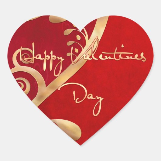 Sticker Cœur Valentine Elegance 2 (Devant)