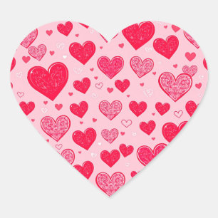 Sticker Cœur Valentine Love-Valentine Coeurs