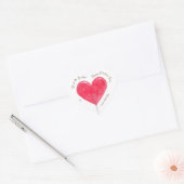 Sticker Cœur Valentine Pink Heart Lollipop (Enveloppe)