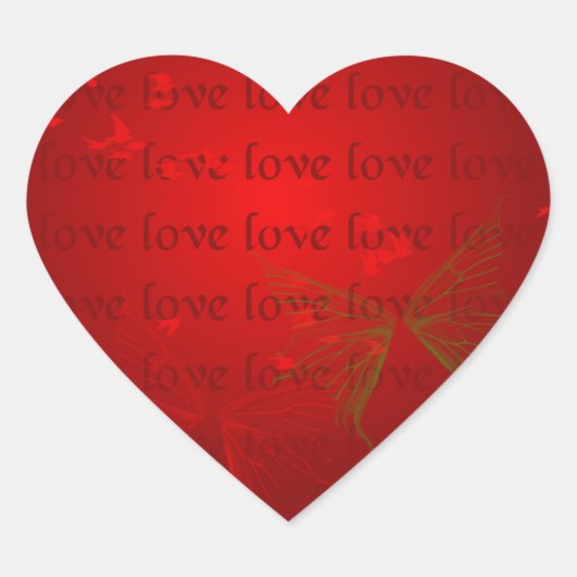 Sticker Cœur Valentine Red Hearts (Devant)